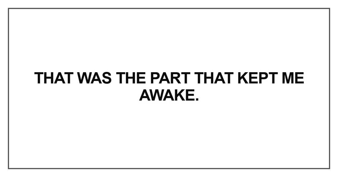 That was the part that kept That was the part that kept