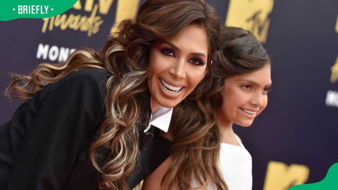 Farrah Abraham and Sophia Abraham during the 2018 MTV Movie And TV Awards