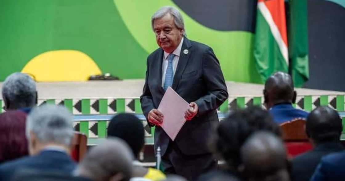 Antonio Guterres in Nairobi, Kenya