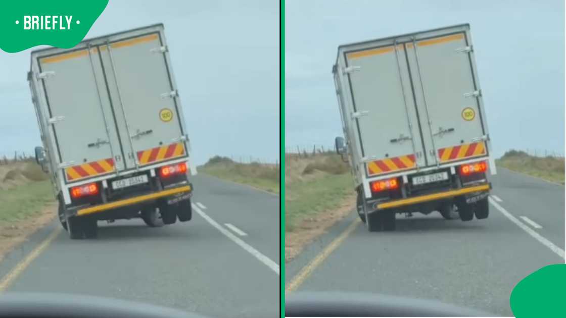Truck dances in the Cape Town winds Truck dances in the Cape Town winds