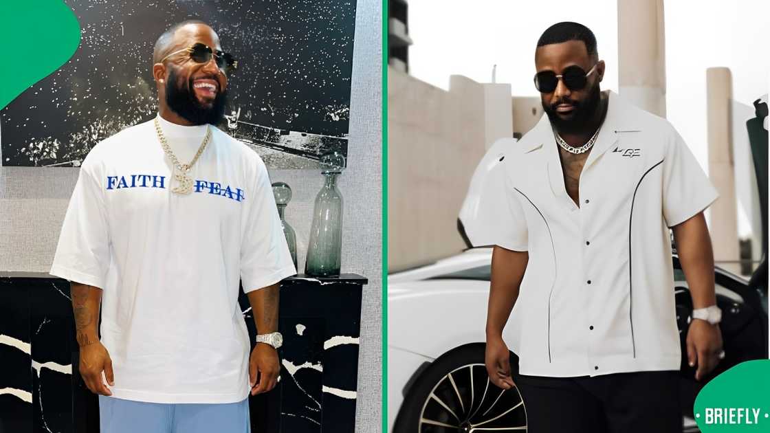 Cassper Nyovest celebrates his song's success Cassper Nyovest celebrates his song's success