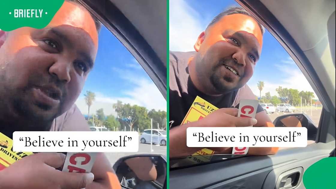 SA driving instructor gives nervous learner the pep talk she needed before her test