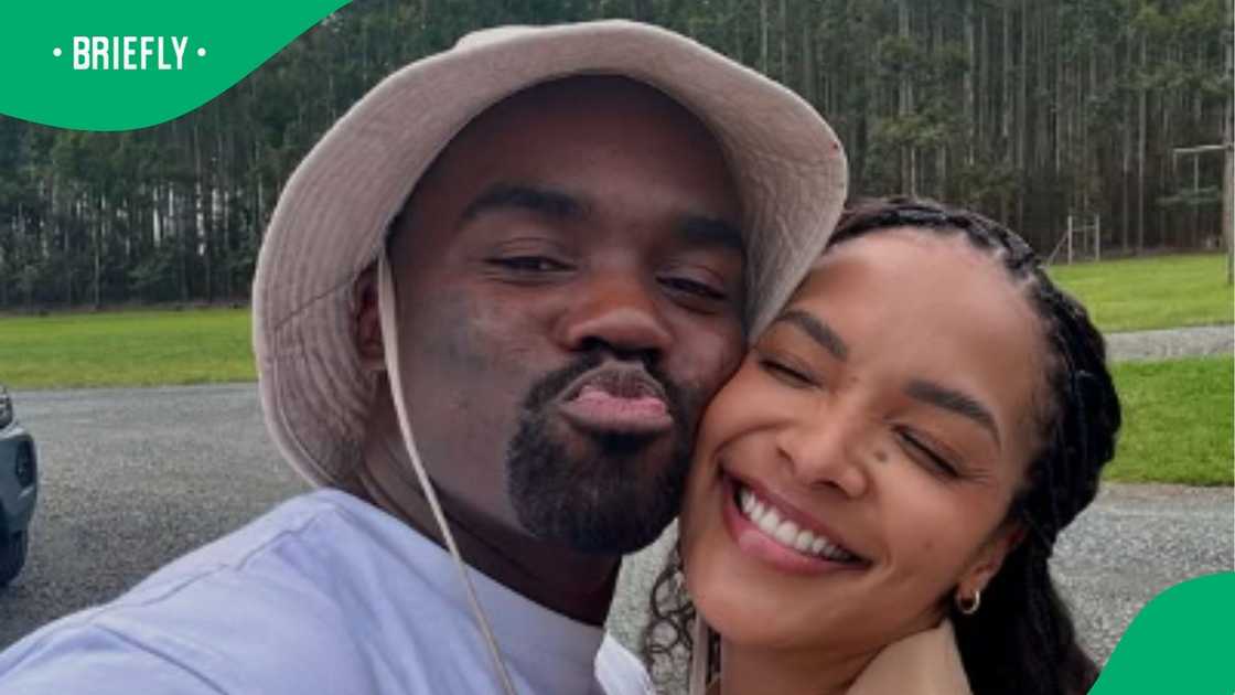 Musa Mthombeni dotes on Liesl Laurie-Mthombeni on Valentine's Day Musa Mthombeni dotes on Liesl Laurie-Mthombeni on Valentine's Day