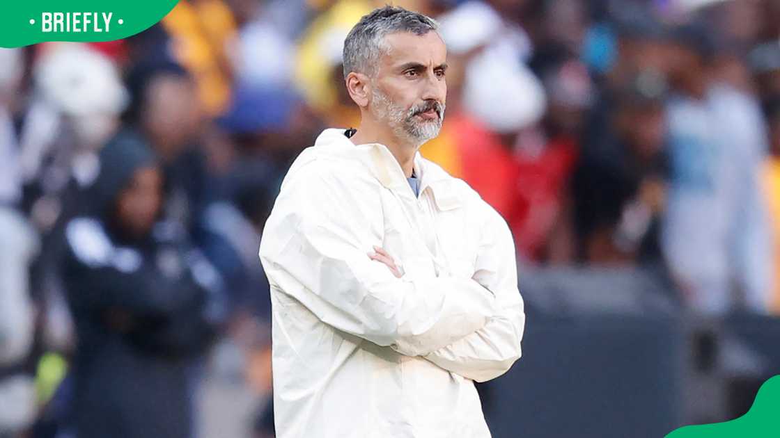 Jose Riveiro, head coach of Orlando Pirates after the Betway Premiership 2024/25 Soweto Derby match between Orlando Pirates and Kaizer Chiefs at FNB Stadium in Johannesburg on 1 February 2025