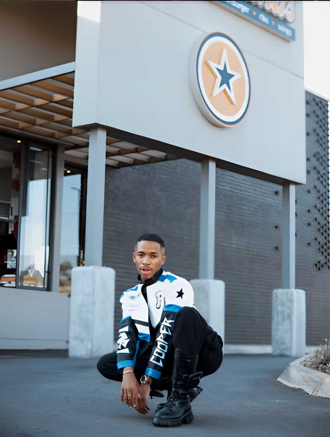 Lasizwe celebrated bagging a new deal. Lasizwe celebrated bagging a new deal.