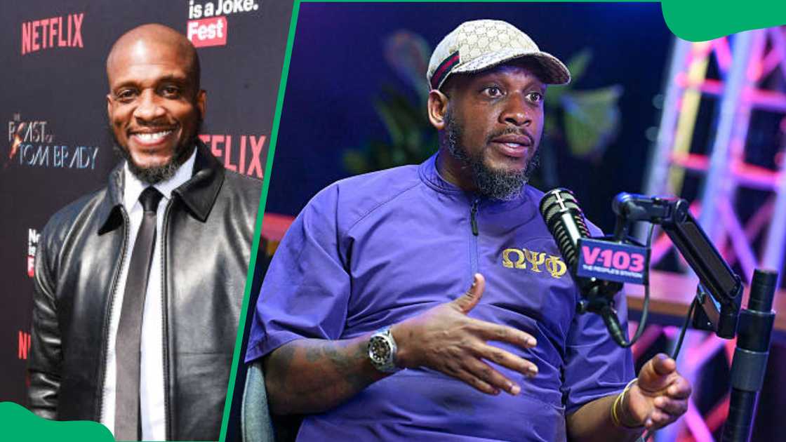 Comedian Ali Siddiq at different events.