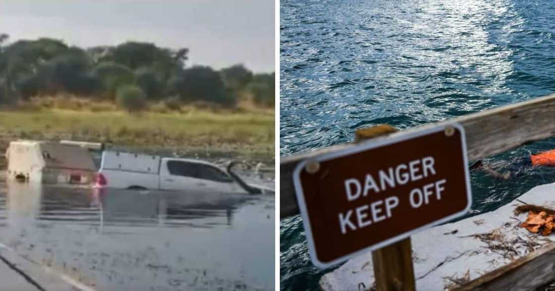 Toyota Hilux Driver Somehow Manages to Drive Through a Deep River and Not Get Stuck, Mzansi Left Impressed Toyota Hilux Driver Somehow Manages to Drive Through a Deep River and Not Get Stuck, Mzansi Left Impressed