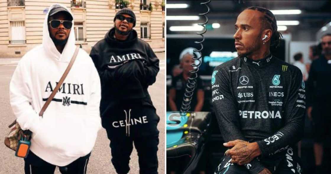 Major League DJz hangs out with Lewis Hamilton