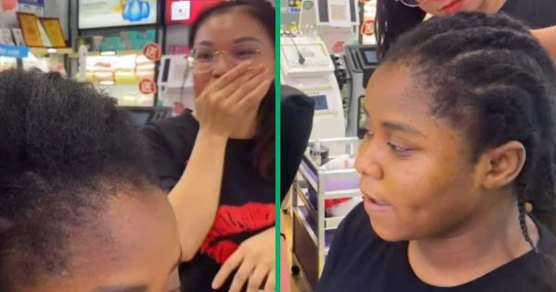 Flat braids from Chinese hair salon Flat braids from Chinese hair salon