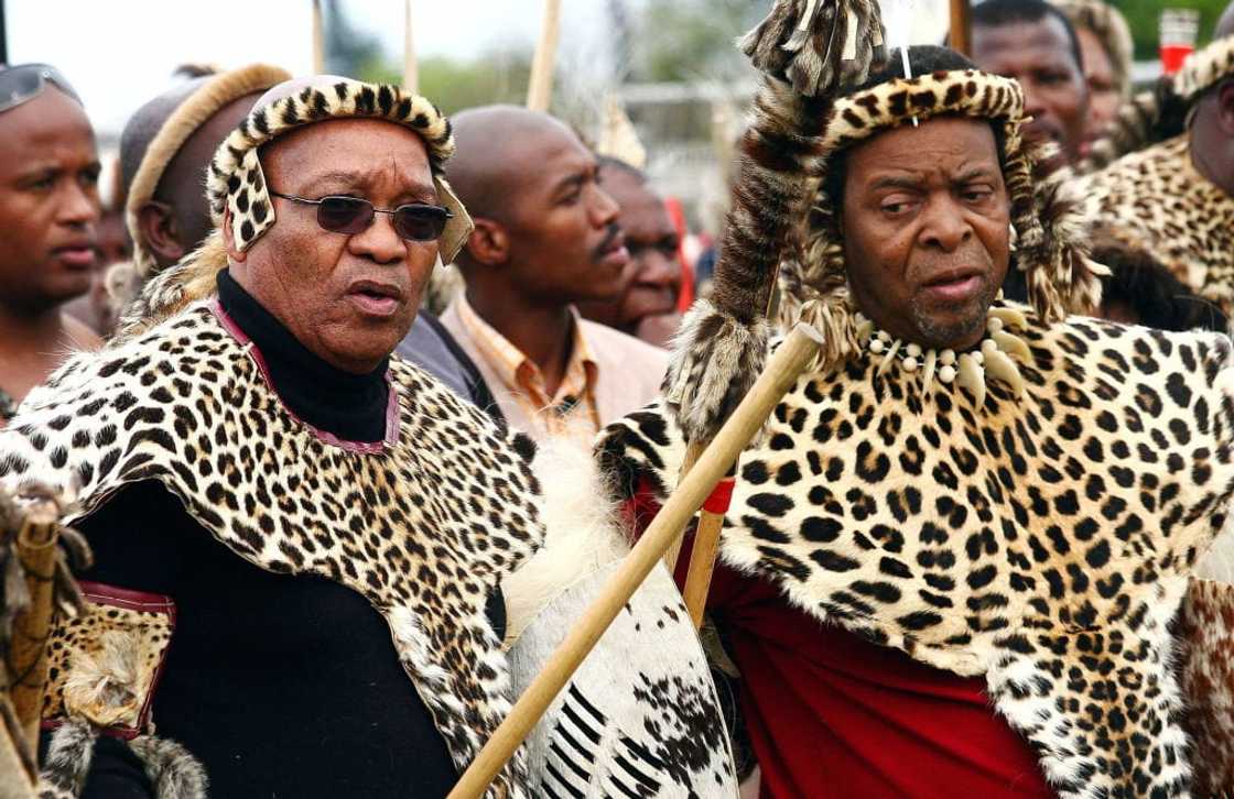 Jacob Zuma with King Goodwill Zwelithini Jacob Zuma with King Goodwill Zwelithini
