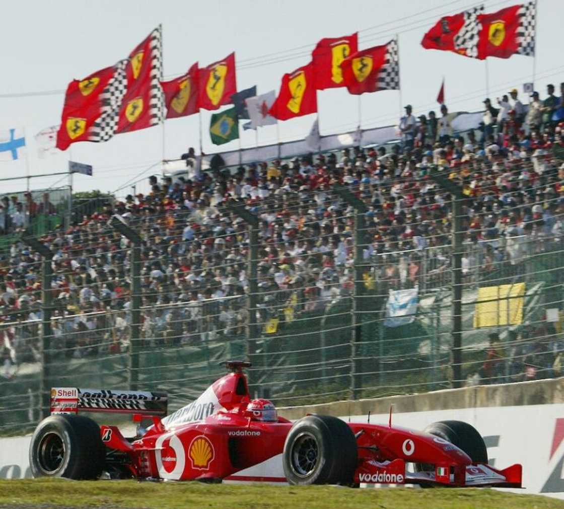 The Ferrari, F2003-GA, Chassis 229, that Michael Schumacher drove as he clinched the 2003 Formula One title in Japan, is being auctioned by Sotheby's