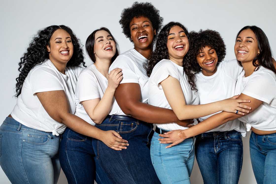 A group of happy women