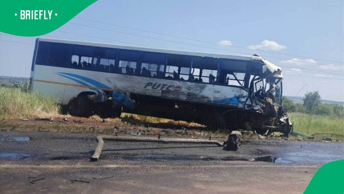 The Putco bus involved in the crash The Putco bus involved in the crash