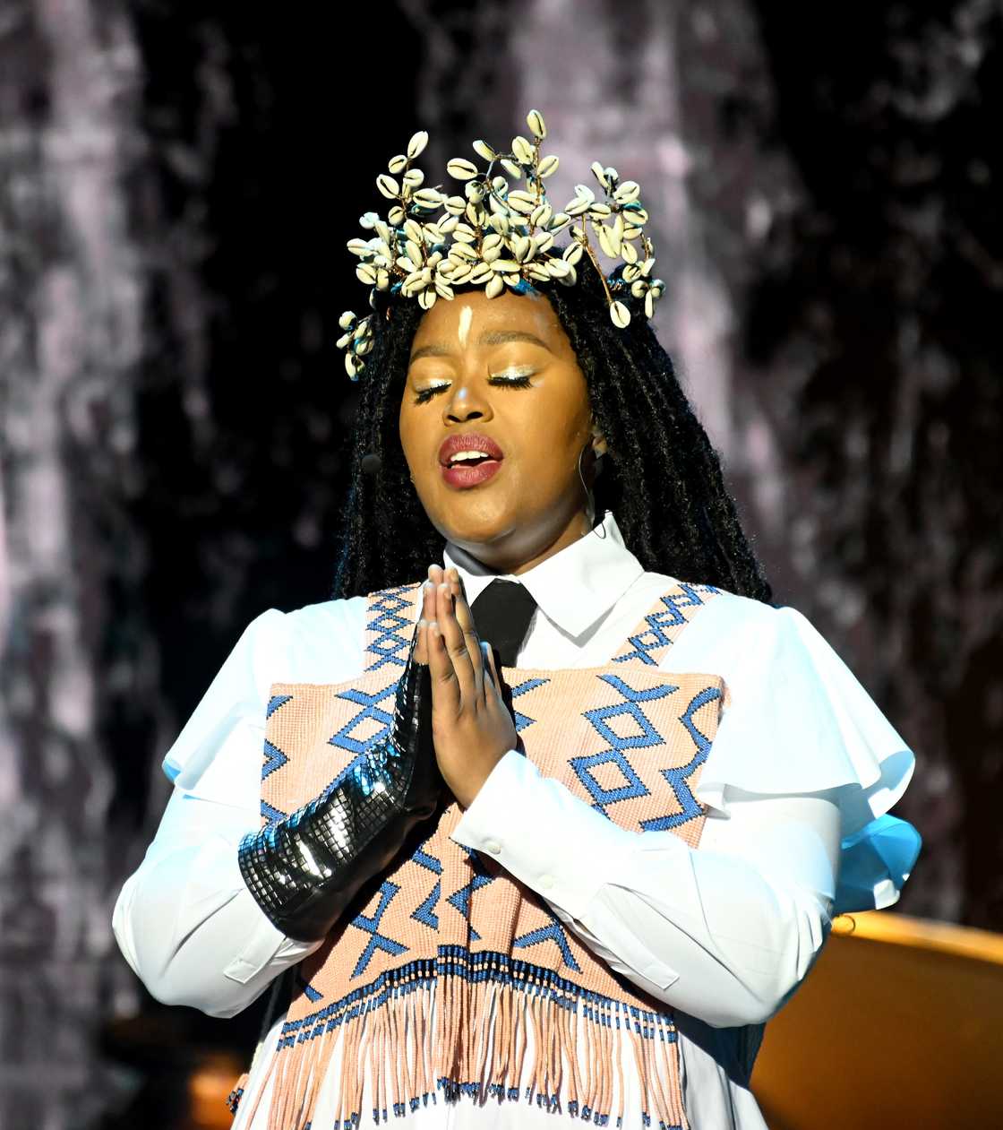 Msaki recently performed live Msaki recently performed live