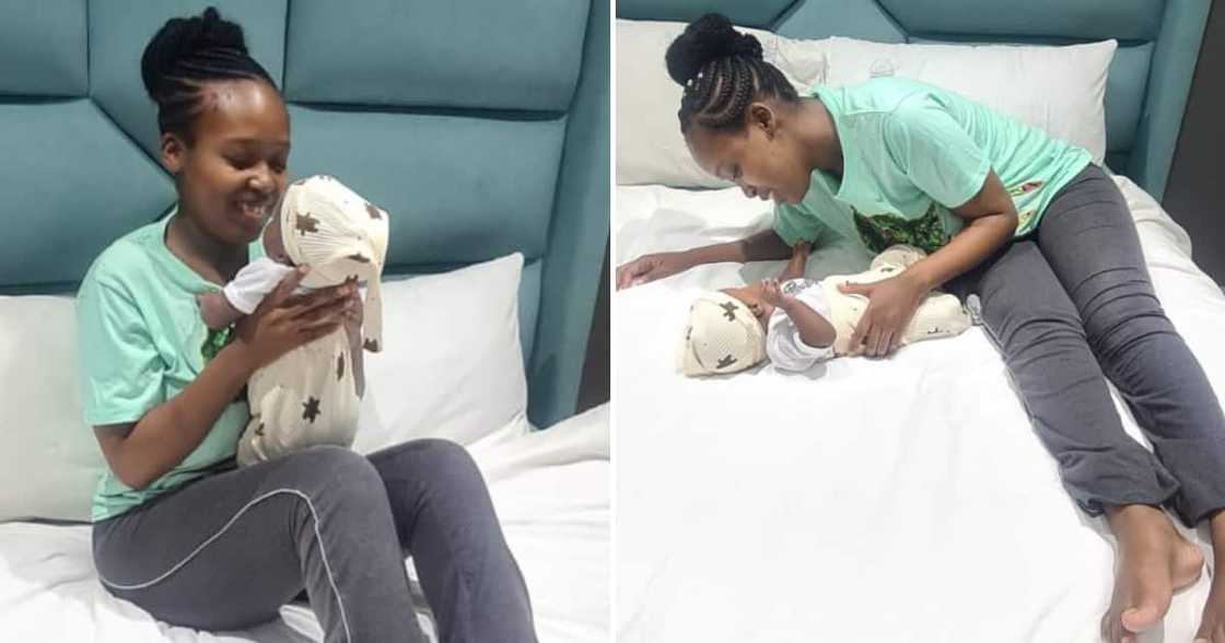 The mom of one is happy about finally having a loving family and husband who cares deeply for her The mom of one is happy about finally having a loving family and husband who cares deeply for her