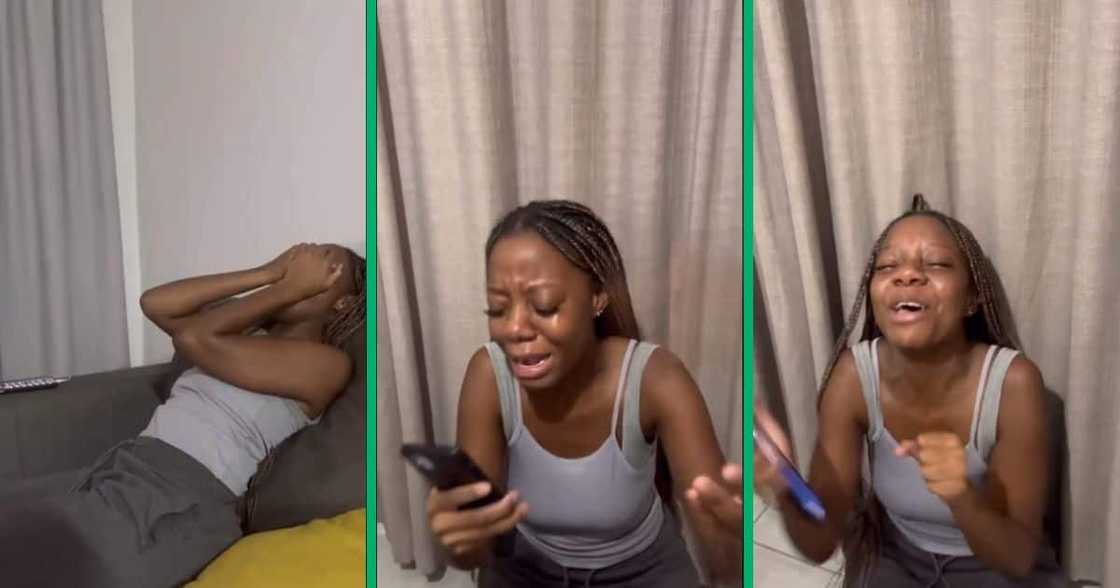 Matriculant cries at results Matriculant cries at results