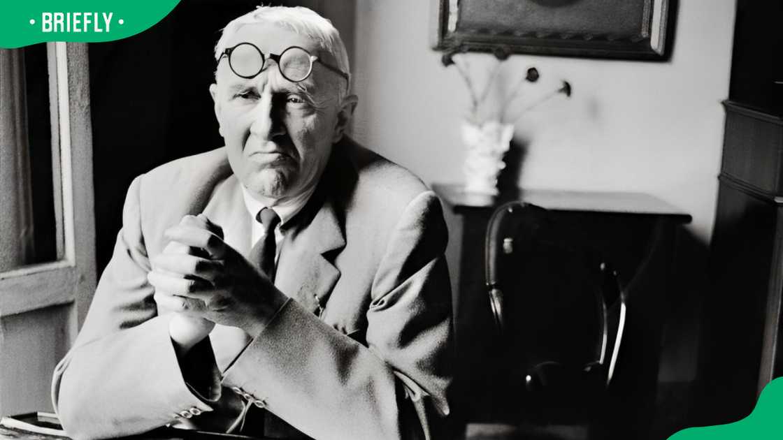Painter Giorgio Morandi in his house Painter Giorgio Morandi in his house