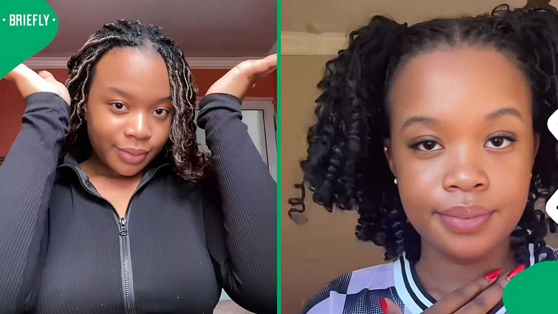 A South African woman showcased her stunning wig from Shein. A South African woman showcased her stunning wig from Shein.