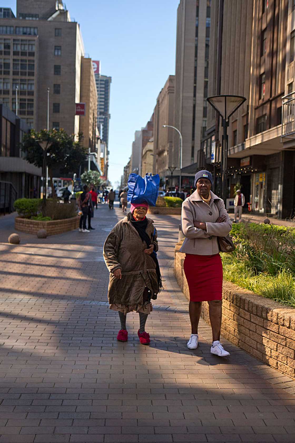 Man performed bacardi in a dress while downtown