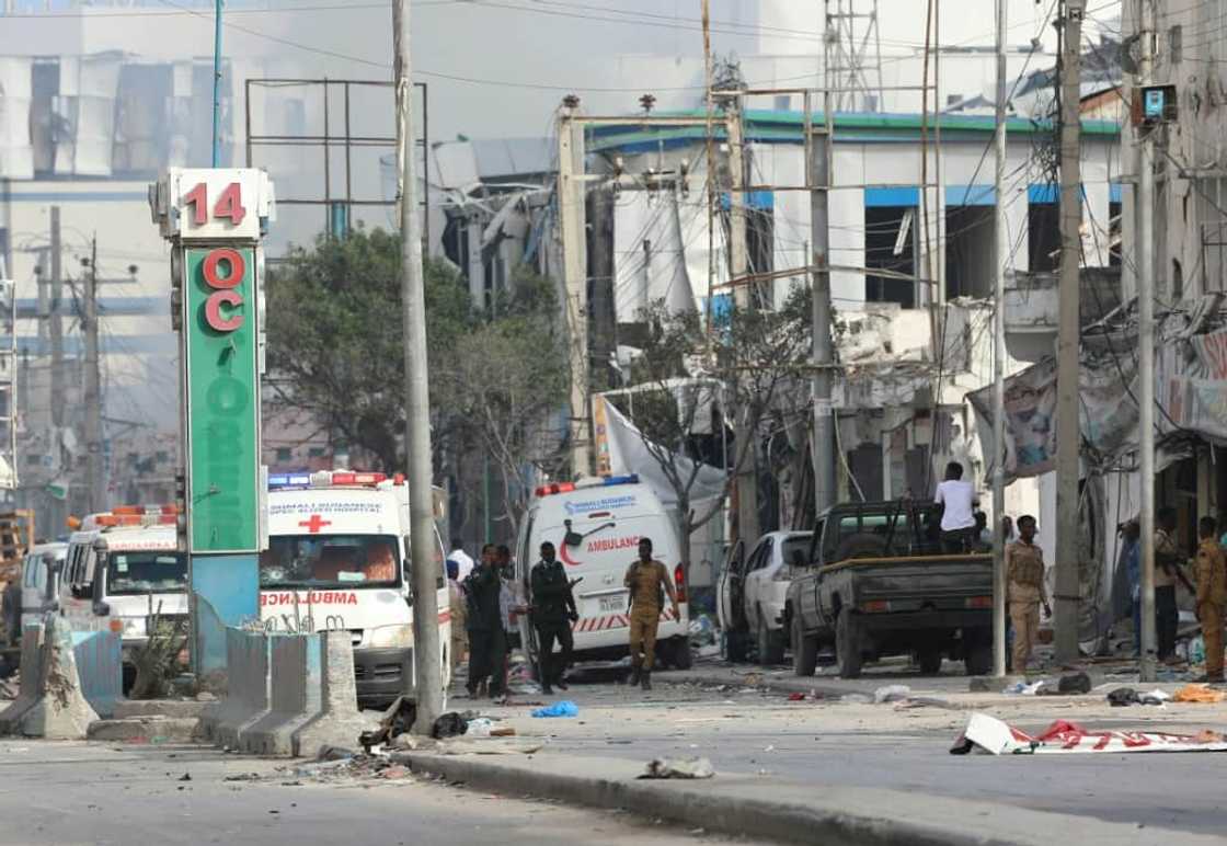 The rewards were announced less than three weeks after a twin bomb attack in Mogadishu that killed at least 121 people and injured several hundred more The rewards were announced less than three weeks after a twin bomb attack in Mogadishu that killed at least 121 people and injured several hundred more
