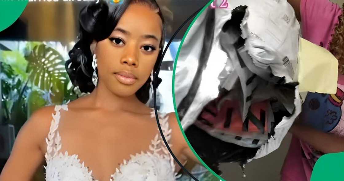 A TikTok video shows a woman unveiling her Shein purchases. A TikTok video shows a woman unveiling her Shein purchases.
