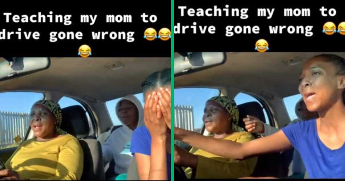 daughter teaches mom to drive daughter teaches mom to drive