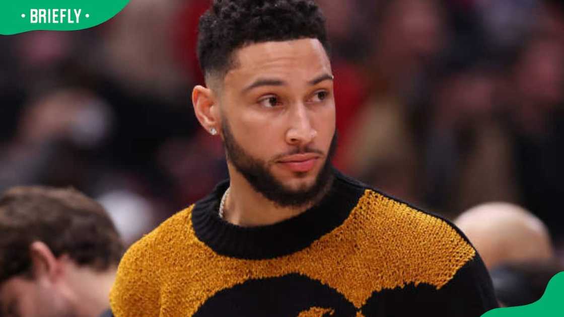 Ben Simmons during the first half at United Center Ben Simmons during the first half at United Center