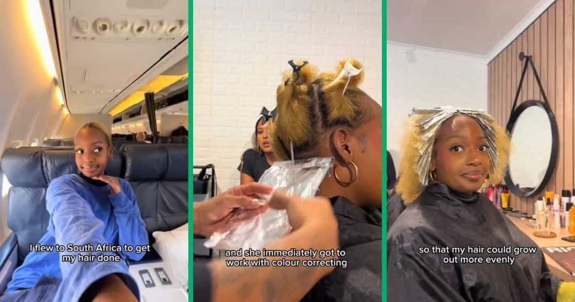 Woman travels to SA to get her hair done Woman travels to SA to get her hair done