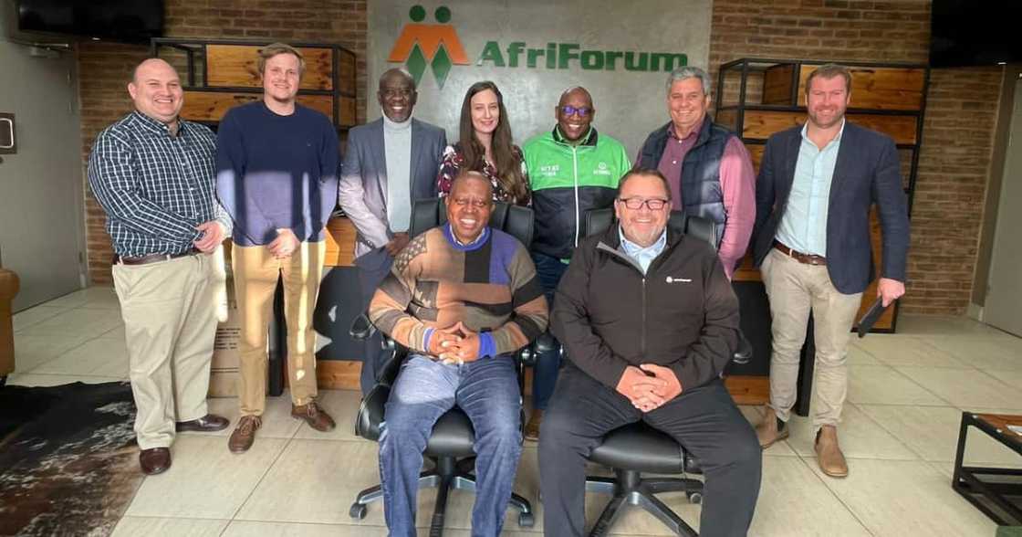 Picture of ActionSA leader Herman at the AfriForum headquarters