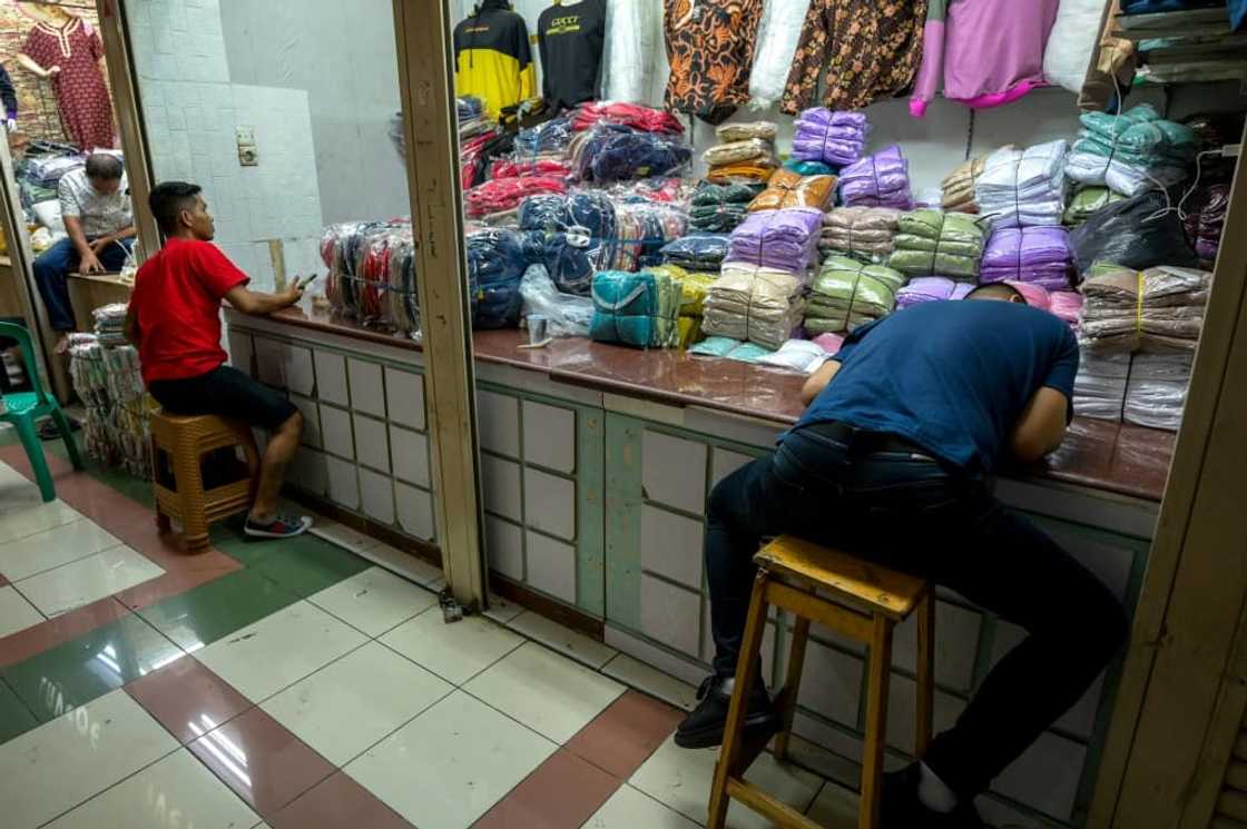 Sellers at Southeast Asia's largest textile shopping center in capital Jakarta applauded the decision as their revenues fall Sellers at Southeast Asia's largest textile shopping center in capital Jakarta applauded the decision as their revenues fall