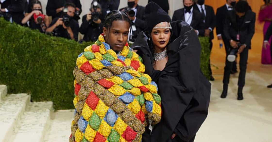Rihanna and A$AP Rocky’s baggy clothes roasted. Rihanna and A$AP Rocky’s baggy clothes roasted.