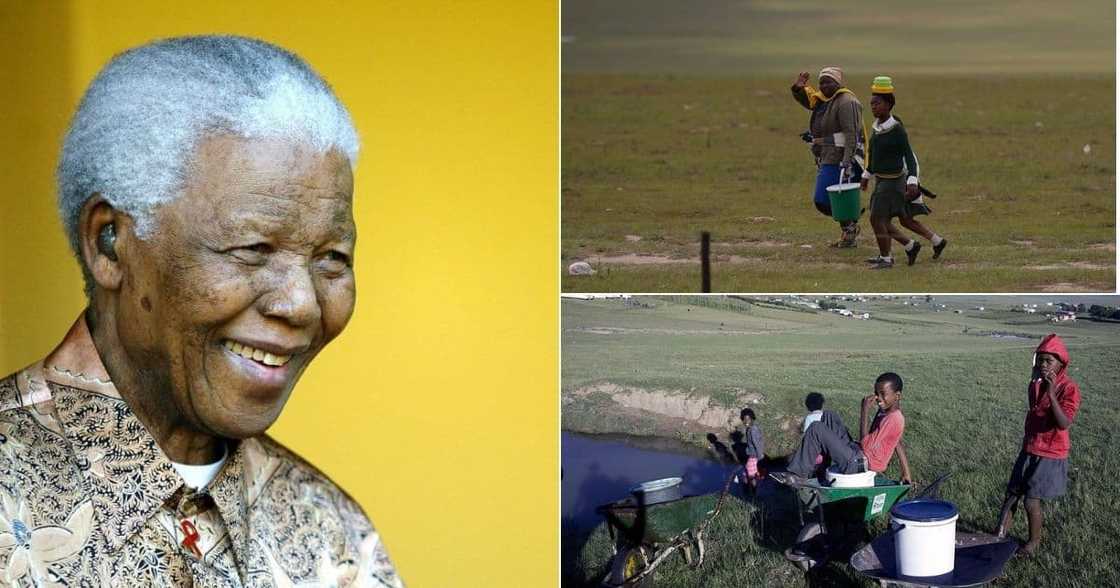 Qunu, Nelson Mandela, water shortage