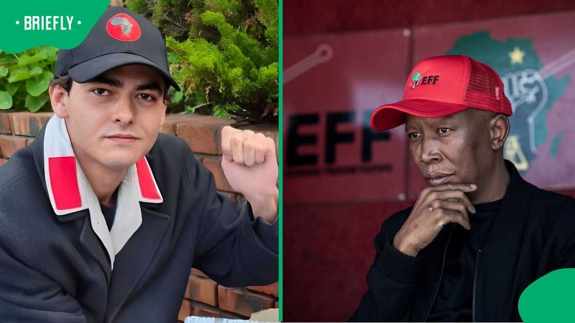 EFF member Hendrik Carstens defended his membership of the party despite being white EFF member Hendrik Carstens defended his membership of the party despite being white