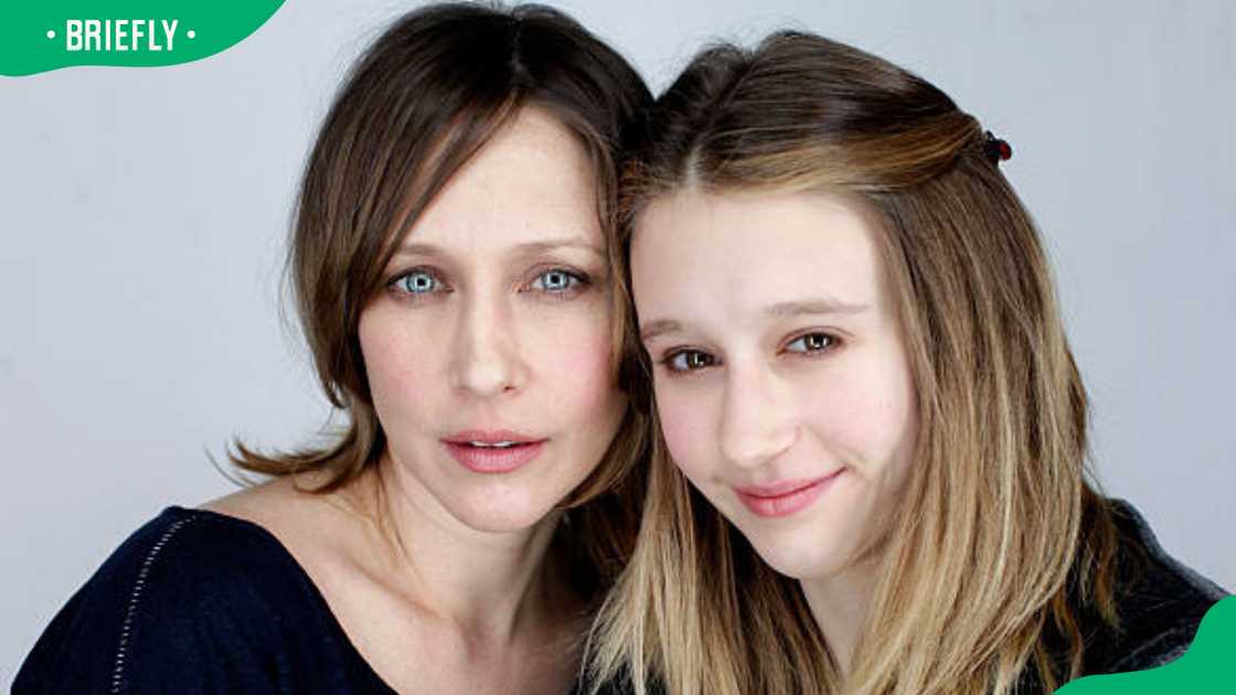 Vera Farmiga (L) and actress Taissa Farmiga posing for a portrait Vera Farmiga (L) and actress Taissa Farmiga posing for a portrait