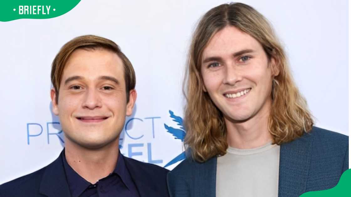 Tyler Henry (L) and Clint Godwin (R) at the 2023 Angel Awards Gala Tyler Henry (L) and Clint Godwin (R) at the 2023 Angel Awards Gala