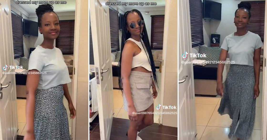 Woman shows off her young looking 52-year-old mom Woman shows off her young looking 52-year-old mom