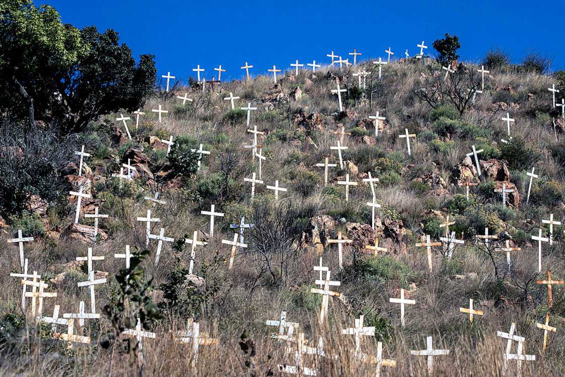 White Cross Moument for victims of farm attacks