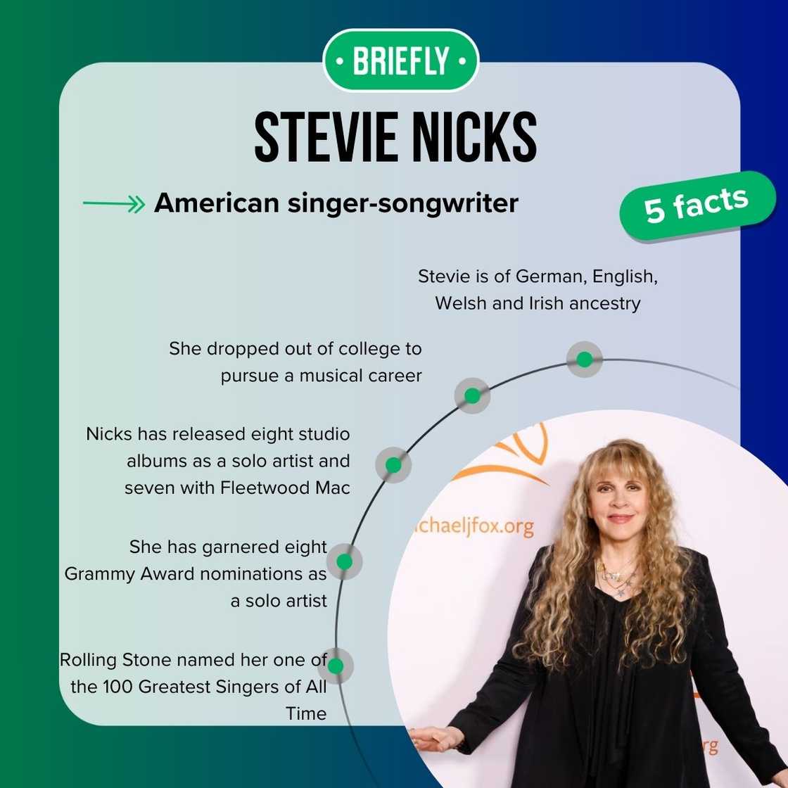 Stevie Nicks' facts Stevie Nicks' facts