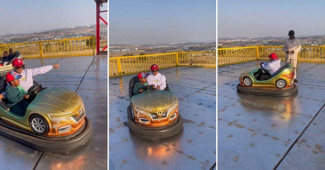 Thembi Seete and her son Dakalo enjoyed an adventurous trip.