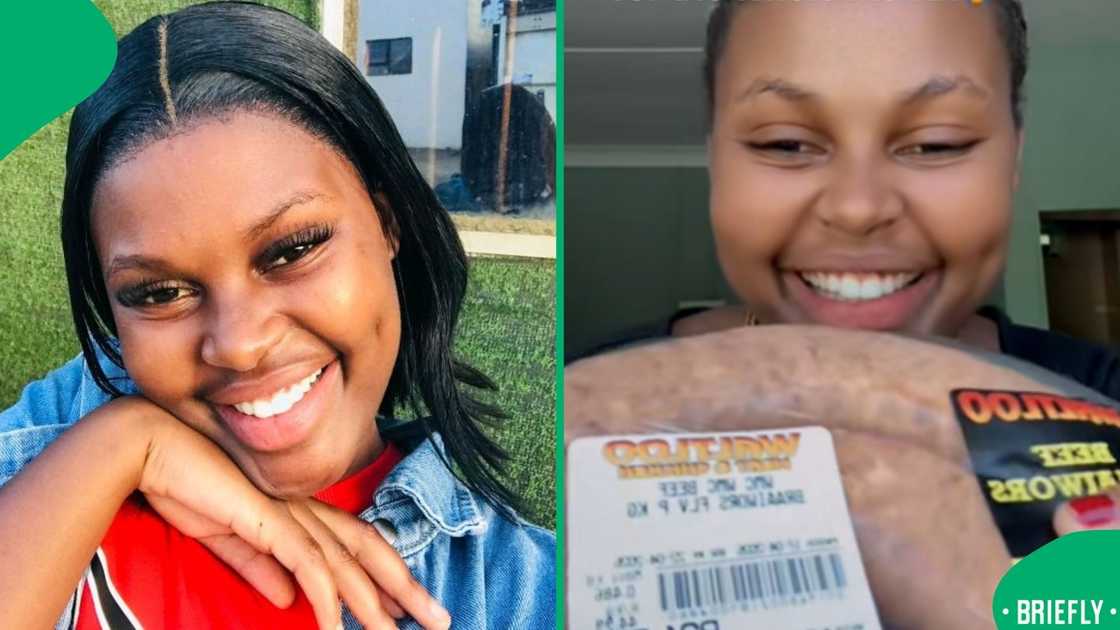 The visual on the right captured the student holding wors The visual on the right captured the student holding wors