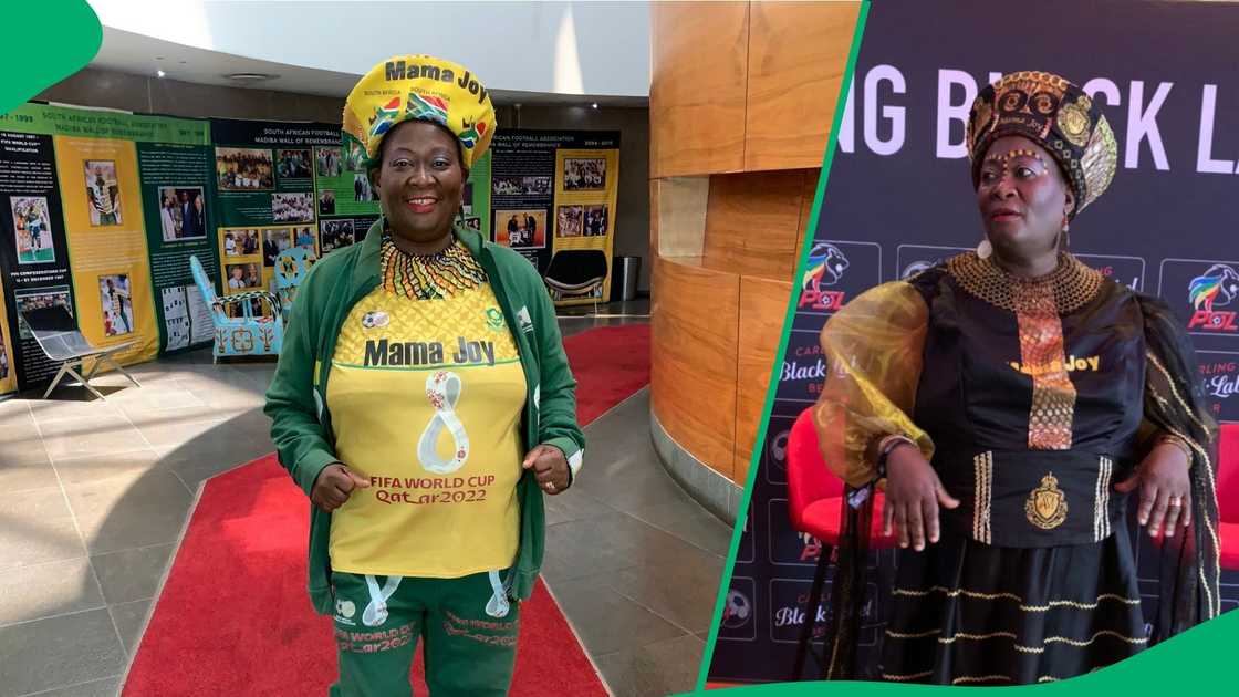 Mama Joy faced criticism for 'bullying' young fan at Bafana Bafana vs Congo game Mama Joy faced criticism for 'bullying' young fan at Bafana Bafana vs Congo game