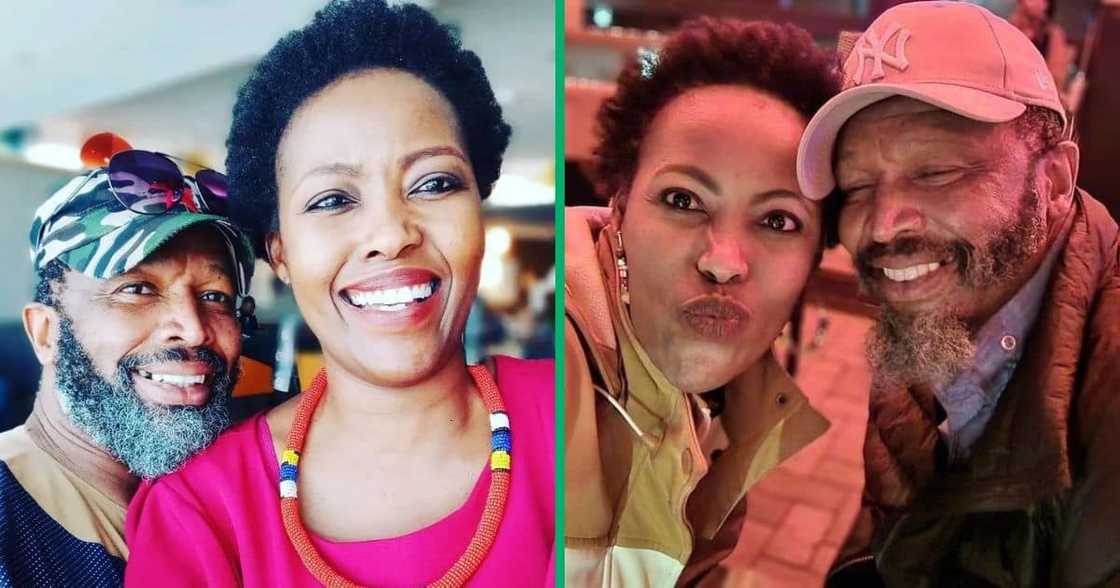 Pearl and Sello Maake kaNcube captured in selfies Pearl and Sello Maake kaNcube captured in selfies