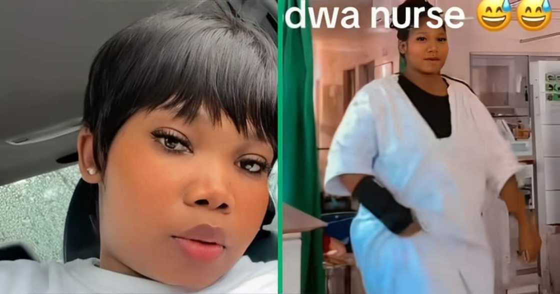 A TikTok video shows a woman dancing in the ward. A TikTok video shows a woman dancing in the ward.