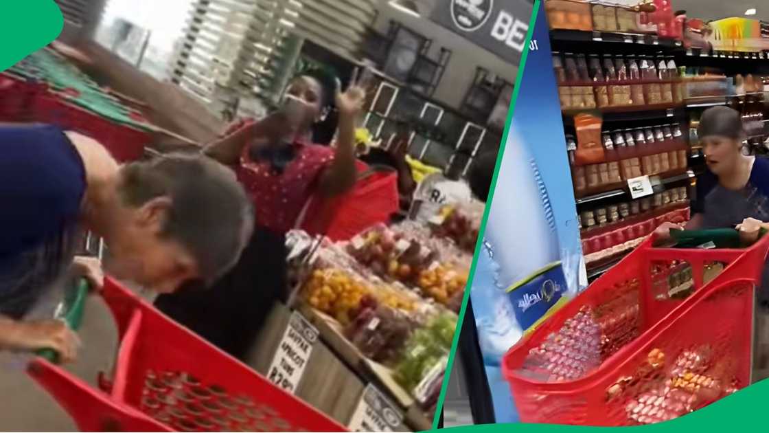 Spar trolley dash takes unexpected turn Spar trolley dash takes unexpected turn