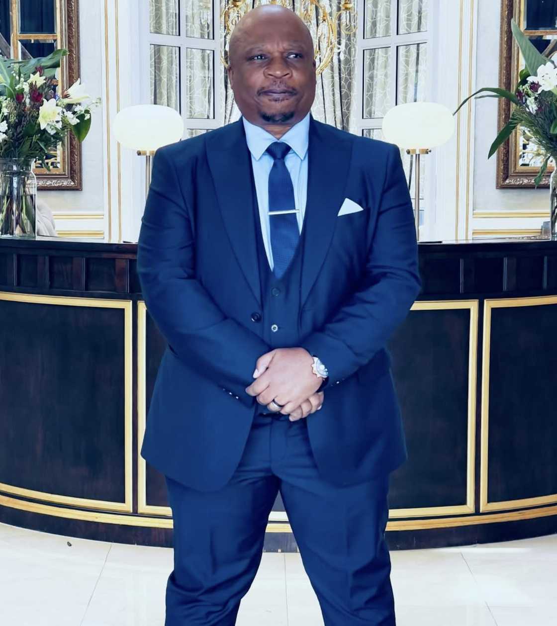 Desmond Dube showed off his new look