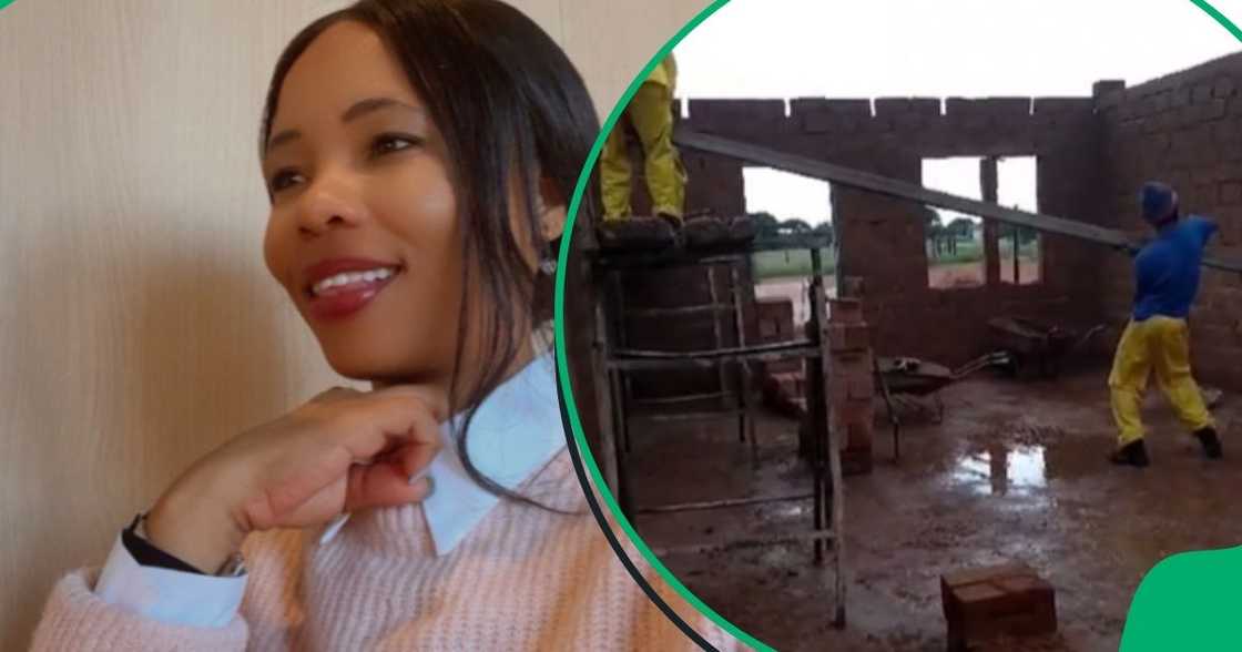 Woman inspires Mzansi with home project Woman inspires Mzansi with home project