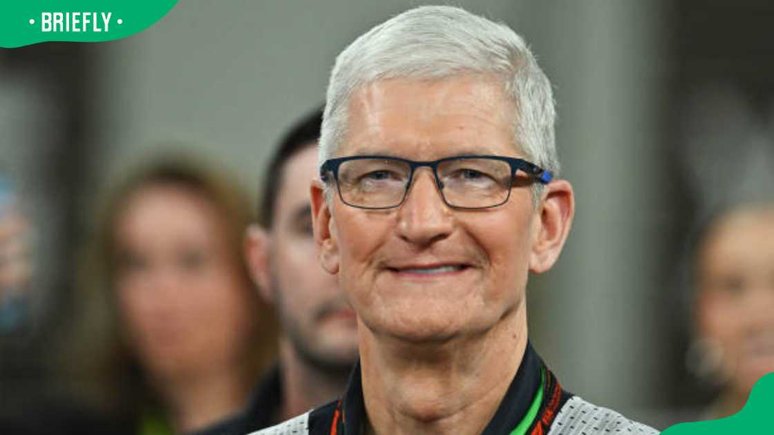 Tim Cook during the F1 Grand Prix of Abu Dhabi at Yas Marina Circuit Tim Cook during the F1 Grand Prix of Abu Dhabi at Yas Marina Circuit