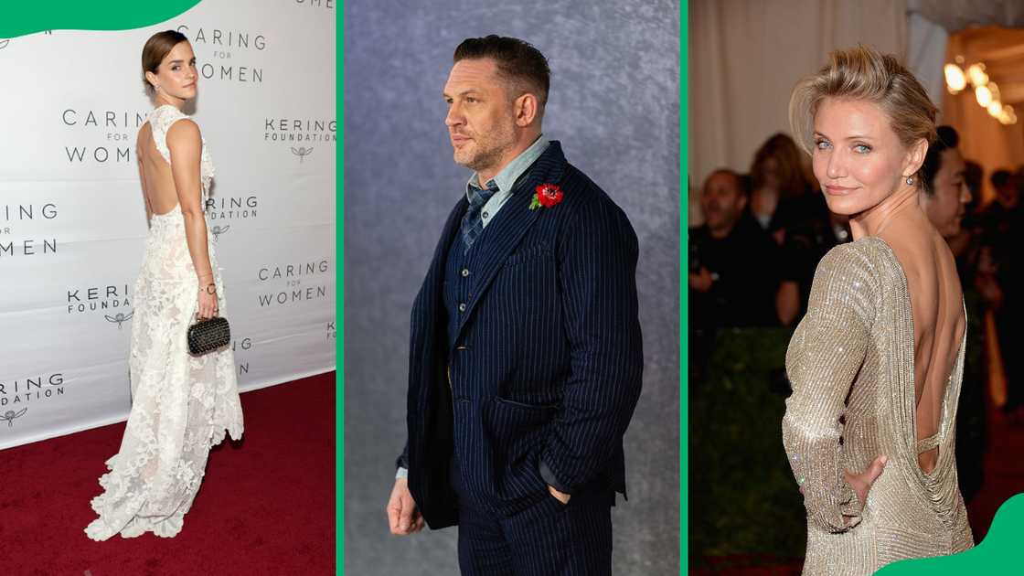 Emma Watson (L), Tom Hardy (C), Cameron Diaz (R). Emma Watson (L), Tom Hardy (C), Cameron Diaz (R).