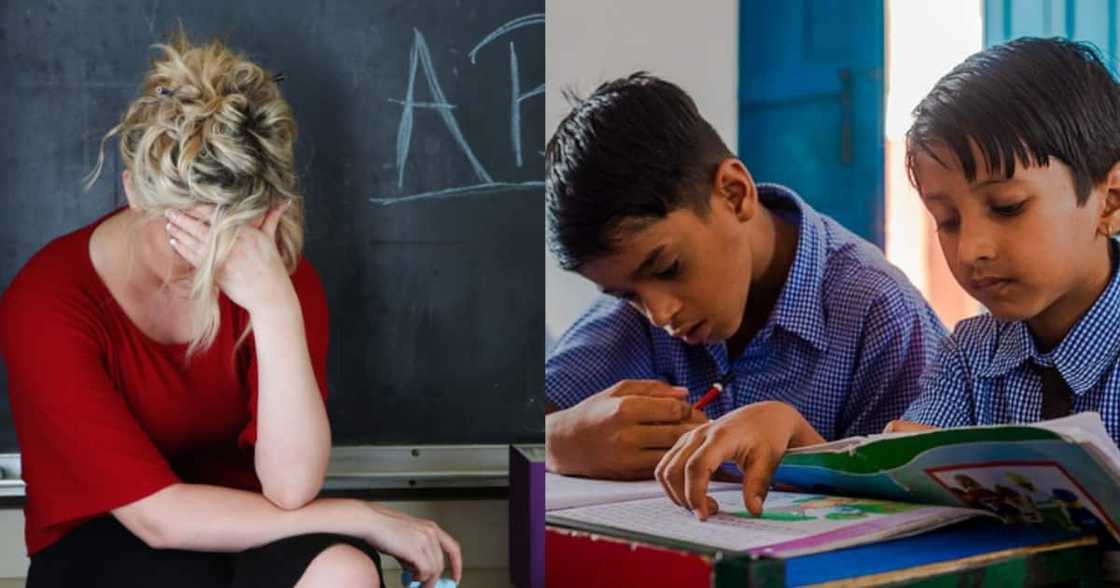 Teacher and students Teacher and students