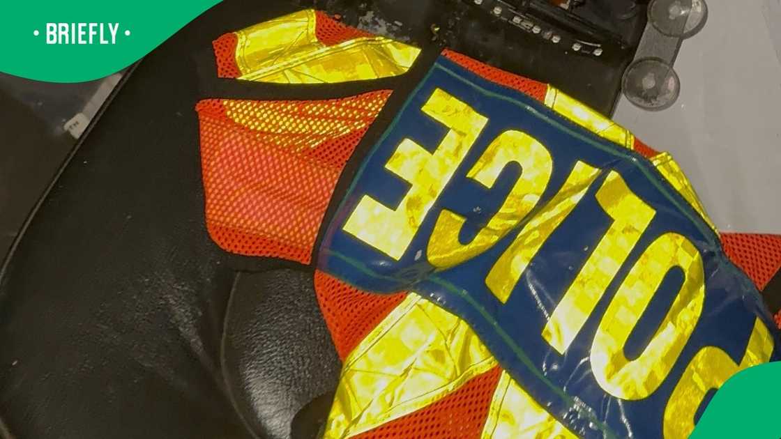 The suspects were caught with fake police officer regalia The suspects were caught with fake police officer regalia